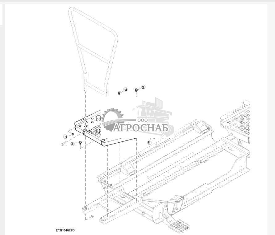 Платформа кабины, правая 